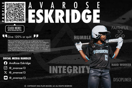 Spotlight Athlete: AvaRose Eskridge #13
