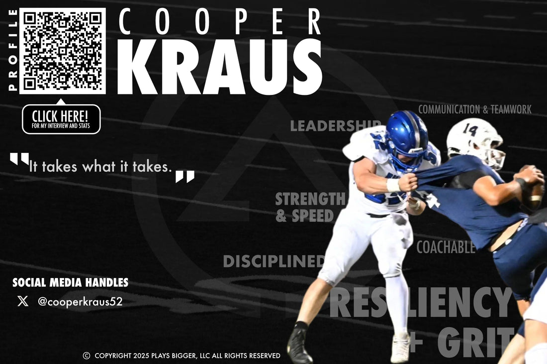 Spotlight Athlete: Cooper Kraus #52