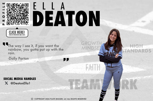 Athlete Spotlight: Ella  Deaton  #1