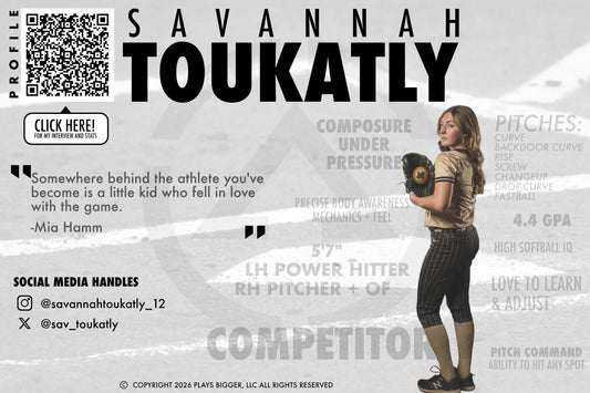 Athlete Spotlight: Savannah Toukatly #12
